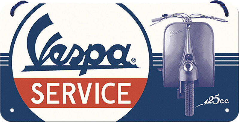 Parkovacia tabuľka VESPA Service Parkovacia tabuľka VESPA Service