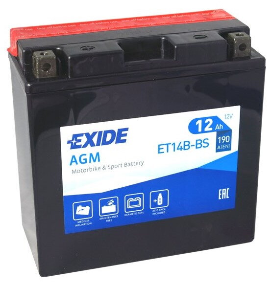 Akumulátor EXIDE YT14B-BS