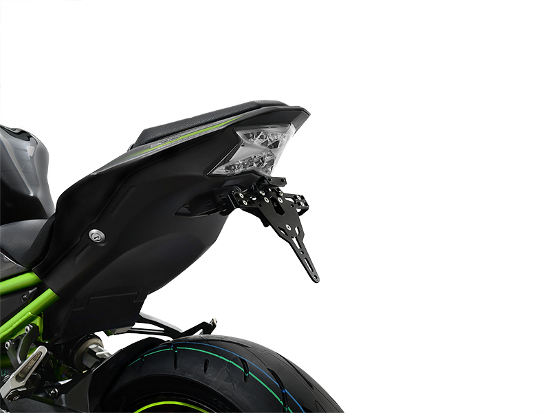 Držiak EČV ZIEGER pre KAWASAKI Z900 Z-H2 17-24 nastaviteľný čierny Držiak EČV ZIEGER pre KAWASAKI Z900 Z-H2 17-24 nastaviteľný čierny