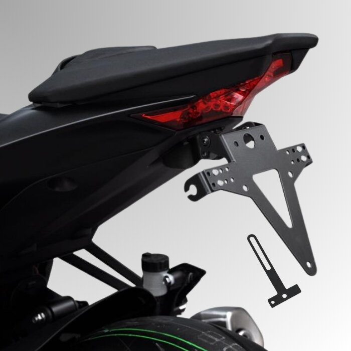 Držiak EČV KAWASAKI Z1000 2014-2018 / Z1100 25 - nastaviteľný čierny