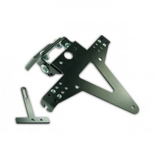 Držiak EČV KAWASAKI ZX-6R, ZX636 13-18, ZX-10R 08-10 nastaviteľný čierny Držiak EČV KAWASAKI ZX-6R, ZX636 13-18, ZX-10R 08-10 nastaviteľný čierny