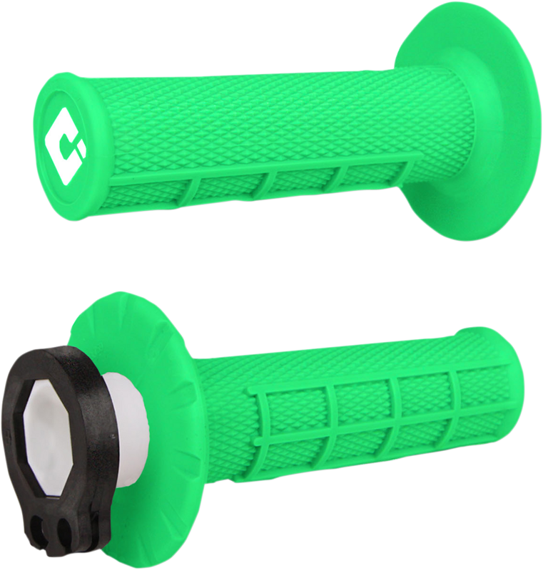 Rukoväte ODI V2 Lock-On Half Waffle zelené fluo Rukoväte ODI V2 Lock-On Half Waffle zelené fluo