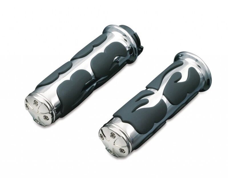 Rukoväte KURYAKYN ISO Flame 1" pre modely s dvojitým plynovým lankom Rukoväte KURYAKYN ISO Flame 1" pre modely s dvojitým plynovým lankom