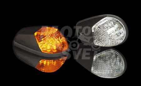 LED kapotážové smerovky, číre sklíčka, pár LED kapotážové smerovky, číre sklíčka, pár
