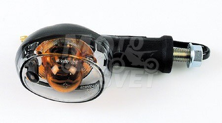 Univerzálne smerovky OVAL, čierne, krátke, číre sklíčko, pár Univerzálne smerovky OVAL, čierne, krátke, číre sklíčko, pár