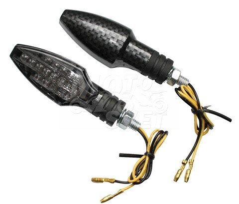 LED smerovky COMO, čierne, dymové sklíčko, pár