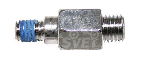 Adaptér zrkadla M10 x 1,25 mm pravotočivý závit na stopku zrkadla so zaslepeným závitovým otvorom M8 x 1,25 mm