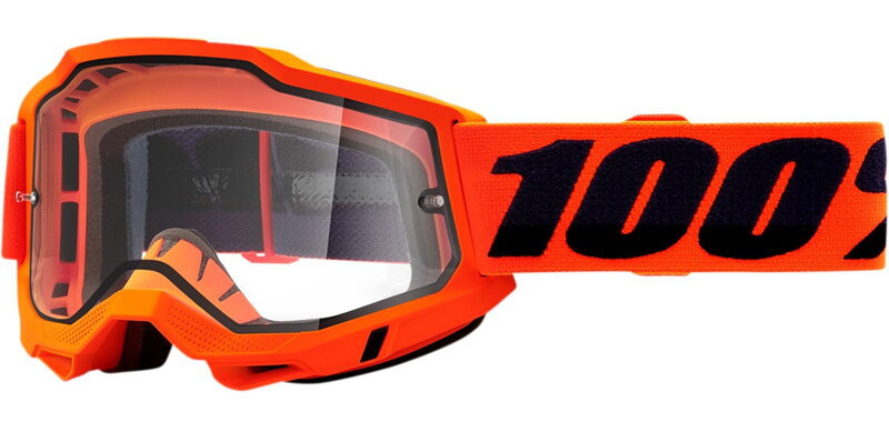 Okuliare 100 PERCENT Accuri 2 Enduro MX Neon Orange číre dvojsklo