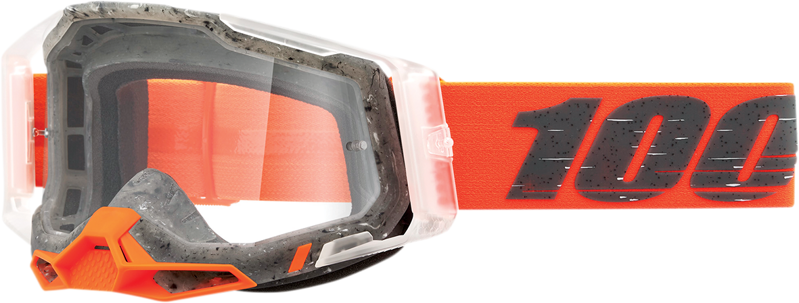 Okuliare 100 PERCENT Racecraft 2 Orange číre sklíčko
