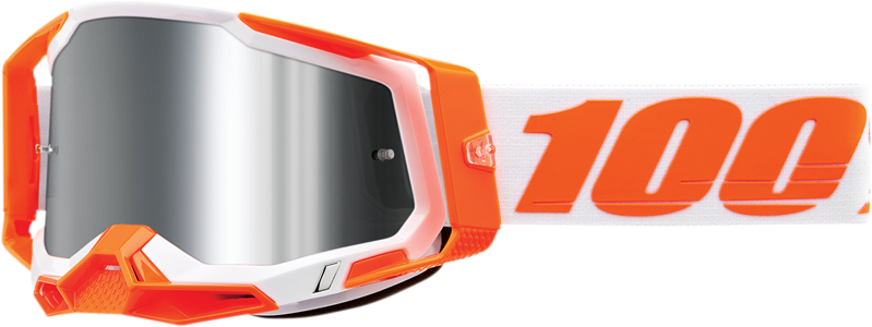 Okuliare 100 PERCENT Racecraft 2 Orange strieborné zrkadlové sklíčko