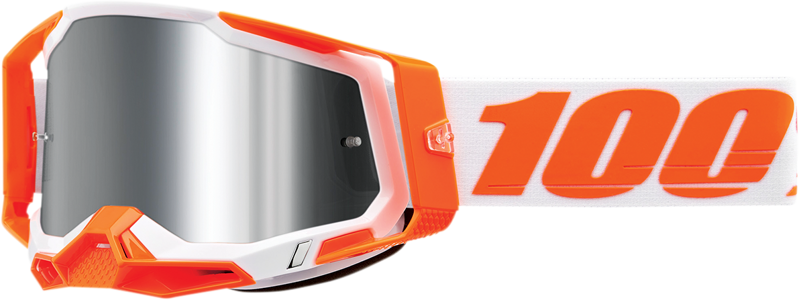 Okuliare 100 PERCENT Racecraft 2 Orange strieborné zrkadlové sklíčko Okuliare 100 PERCENT Racecraft 2 Orange strieborné zrkadlové sklíčko