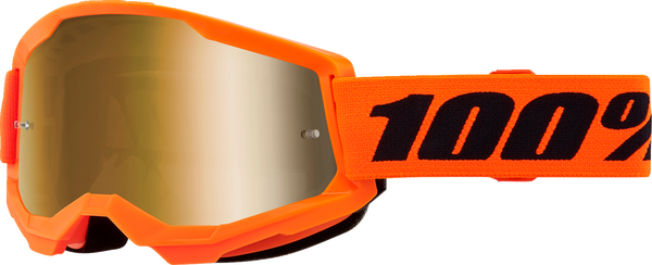 Okuliare 100 PERCENT Strata 2 Neon oranžové zlaté zrkadlové sklíčko Okuliare 100 PERCENT Strata 2 Neon oranžové zlaté zrkadlové sklíčko