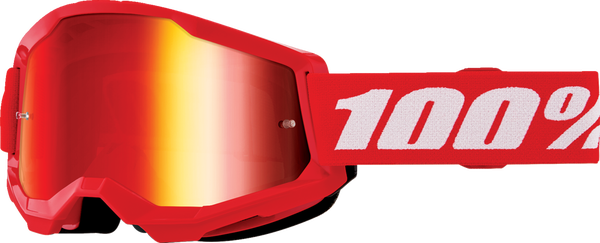 Okuliare 100 PERCENT Strata 2 Junior Red červené zrkadlové sklíčko
