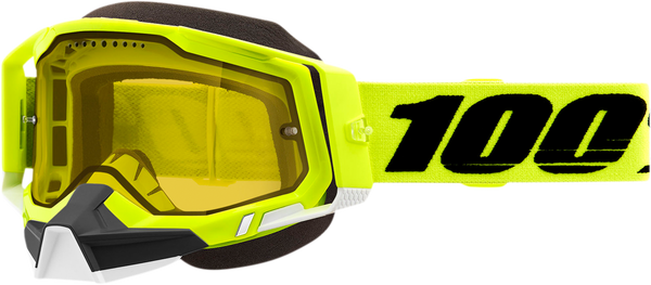 Okuliare 100 PERCENT Racecraft 2 Snowmobile Fluo Yellow snežné žlté sklíčko Okuliare 100 PERCENT Racecraft 2 Snowmobile Fluo Yellow snežné žlté sklíčko