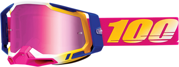 Okuliare 100 PERCENT Racecraft 2 Mission ružové zrkadlové sklíčko Okuliare 100 PERCENT Racecraft 2 Mission ružové zrkadlové sklíčko