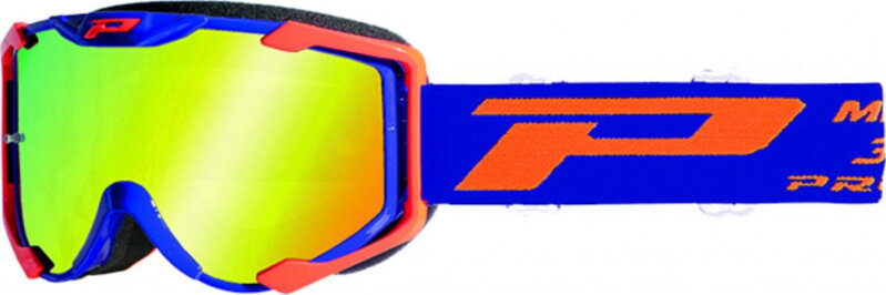 Okuliare PROGRIP PG3400 Multilayered modré s oranžovým zrkadlovým sklíčkom
