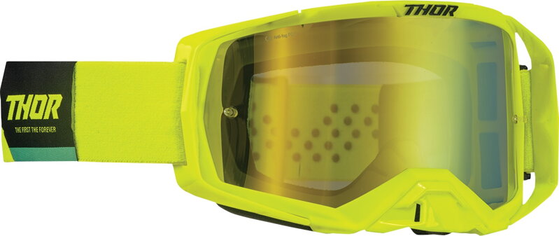 Okuliare THOR Activate čierno žlté fluo so žltozeleným zrkadlovým sklíčkom Okuliare THOR Activate čierno žlté fluo so žltozeleným zrkadlovým sklíčkom