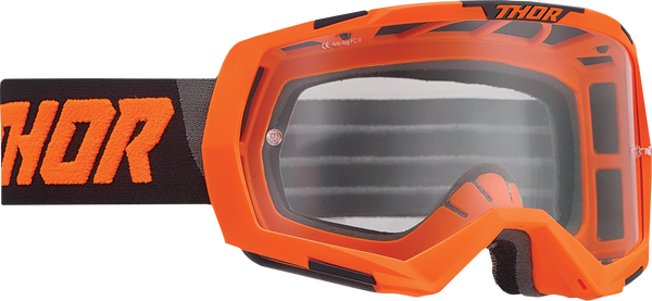Okuliare THOR Regiment čierno oranžové fluo čírim sklíčkom Okuliare THOR Regiment čierno oranžové fluo čírim sklíčkom