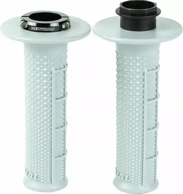 Rukoväte RENTHAL MX Original Lock-On Half Waffle sivé mäkké zúžené Rukoväte RENTHAL MX Original Lock-On Half Waffle sivé mäkké zúžené