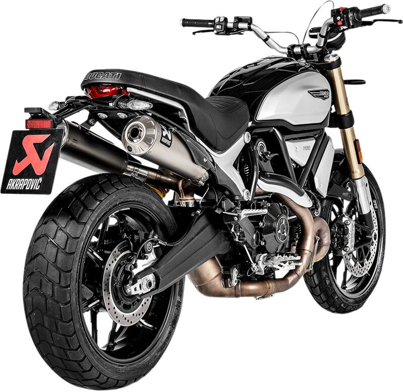 Výfuk AKRAPOVIČ Slip-On pre DUCATI SCRAMBLER 1100, S-D11SO4-HBFGT