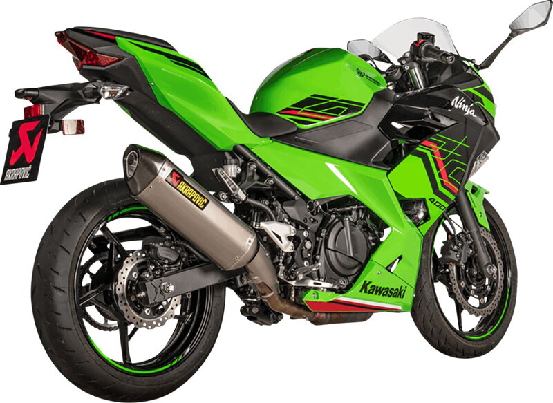 Výfuk AKRAPOVIČ Slip-On pre KAWASAKI NINJA 400, Z 400, S-K4SO7-HRT