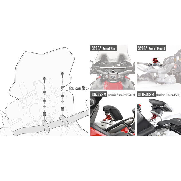Montážna sada GIVI pre S900A/S901A 02SKIT Montážna sada GIVI pre S900A/S901A 02SKIT