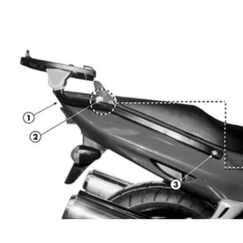 Nosič zadného kufra GIVI pre HONDA CBR 1100XX 248F