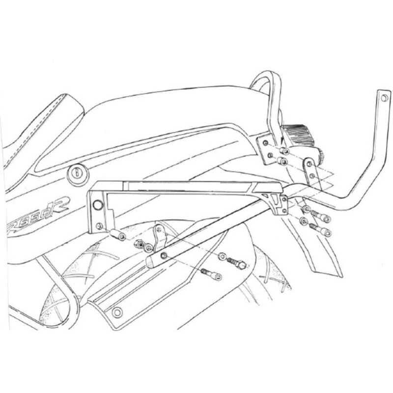 Nosič zadného kufra GIVI pre BMW R 850 R 635F