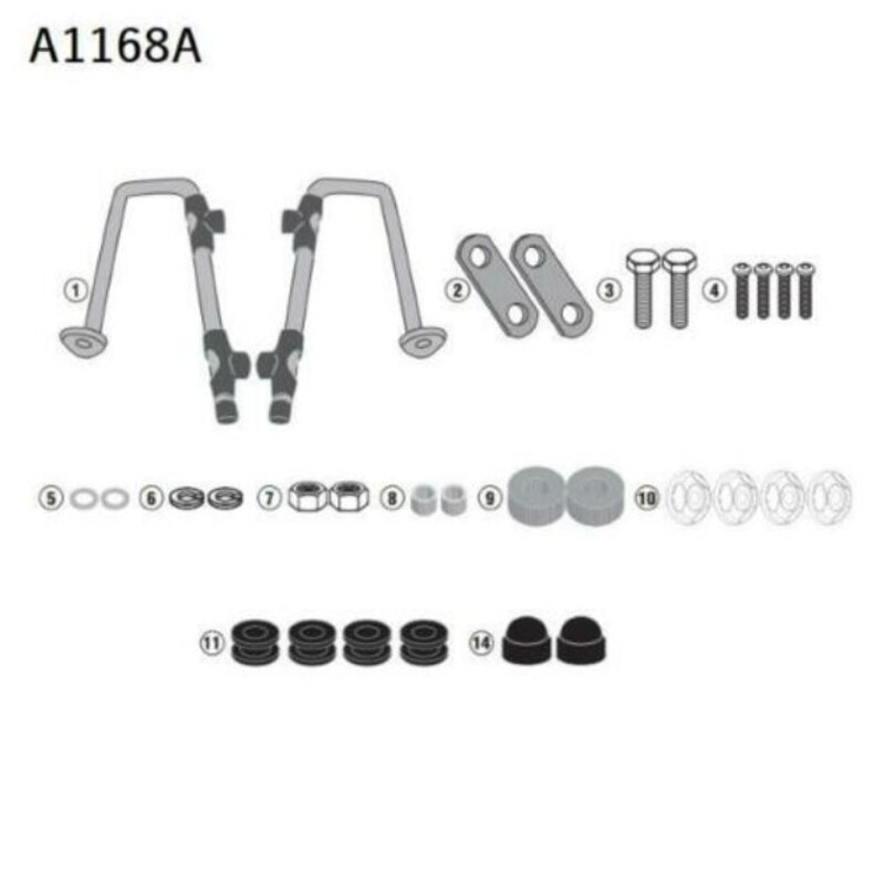 Plexi GIVI A1168A pre FITTING KIT 1168A