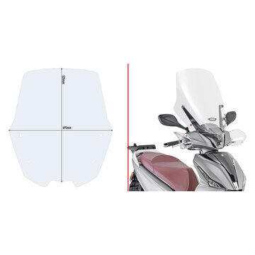 Plexi GIVI pre Kymco People S 125-150-200 20-23 D6113ST Plexi GIVI pre Kymco People S 125-150-200 20-23 D6113ST