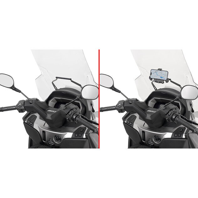 Konzola na upevnenie držiakov GIVI PIAGGIO MP3 HPE 400-400 SPORT - 530 EXCLUSIVE (22-23) FB5619
