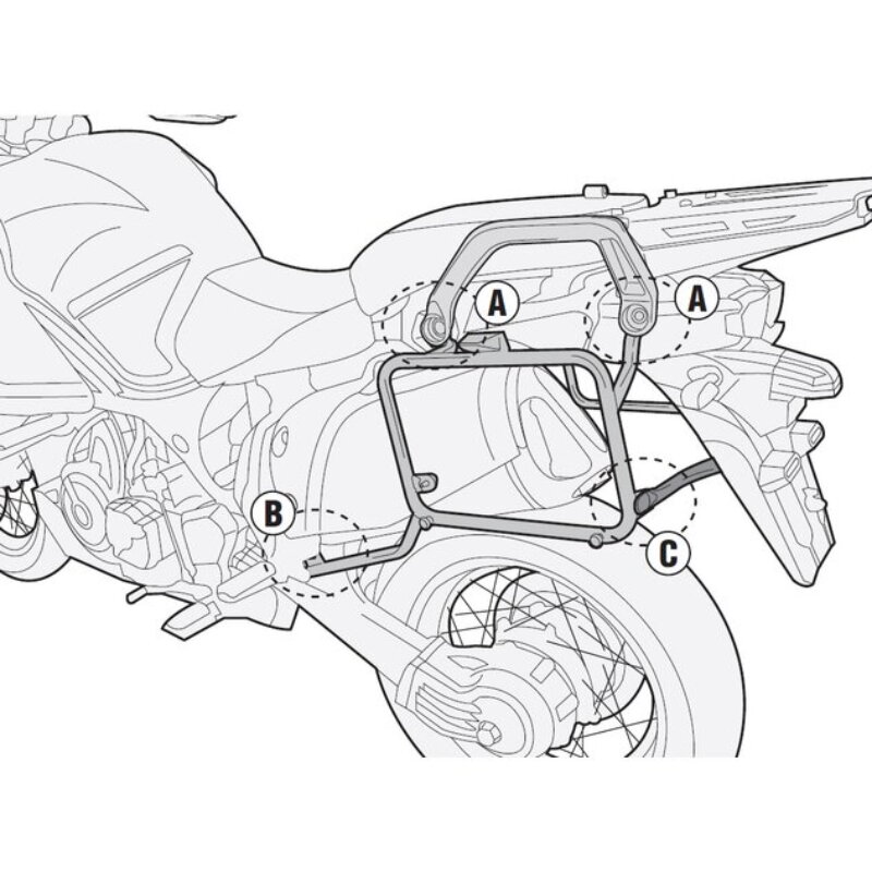 Držiak bočných kufrov GIVI pre Yamaha XT1200Z/ZE Super Ténéré PL2119 Držiak bočných kufrov GIVI pre Yamaha XT1200Z/ZE Super Ténéré PL2119