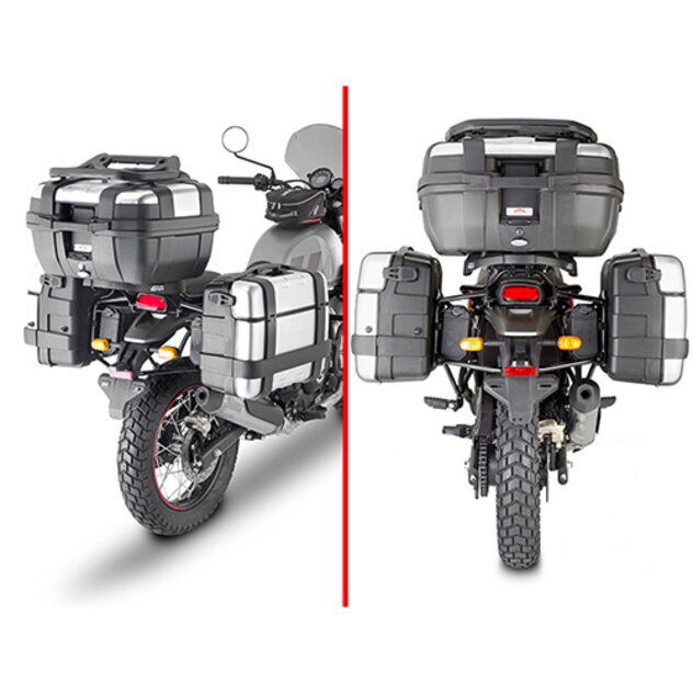 Držiak bočných kufrov GIVI pre ROYAL ENFIELD SCRAM 411 (22-23) PL9055 Držiak bočných kufrov GIVI pre ROYAL ENFIELD SCRAM 411 (22-23) PL9055