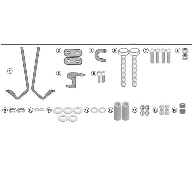 Montážna sada na plexi GIVI 107A pre SUZUKI ADDRESS 110 (15-21) A3109A Montážna sada na plexi GIVI 107A pre SUZUKI ADDRESS 110 (15-21) A3109A