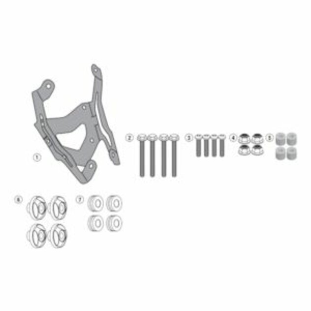 Montážna sada na plexi GIVI 2122DT pre YAMAHA MT 09 TRACER (15-17) D2122KIT Montážna sada na plexi GIVI 2122DT pre YAMAHA MT 09 TRACER (15-17) D2122KIT