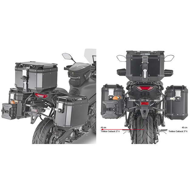 Držiak bočných kufrov GIVI TREKKER OUTBACK YAMAHA TRACER 9/GT (21-23) PLO2159CAM Držiak bočných kufrov GIVI TREKKER OUTBACK YAMAHA TRACER 9/GT (21-23) PLO2159CAM