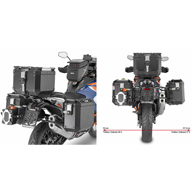 Držiak bočných kufrov GIVI pre KTM 1290 SUPER ADVENTURE R/S (21-23) PLO7713CAM Držiak bočných kufrov GIVI pre KTM 1290 SUPER ADVENTURE R/S (21-23) PLO7713CAM