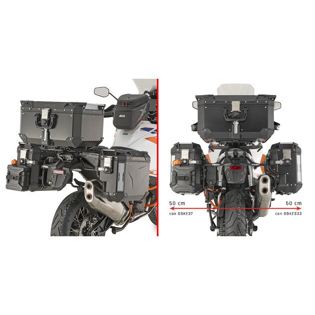 Držiak bočných kufrov GIVI pre KTM 1290 SUPER ADVENTURE R/S (21-) PLOS7713CAM Držiak bočných kufrov GIVI pre KTM 1290 SUPER ADVENTURE R/S (21-) PLOS7713CAM