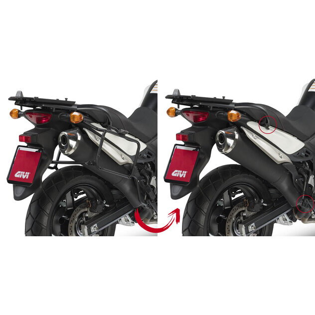 Držiak bočných kufrov GIVI pre SUZUKI DL 650 V - STROM (11-16) Držiak bočných kufrov GIVI pre SUZUKI DL 650 V - STROM (11-16)