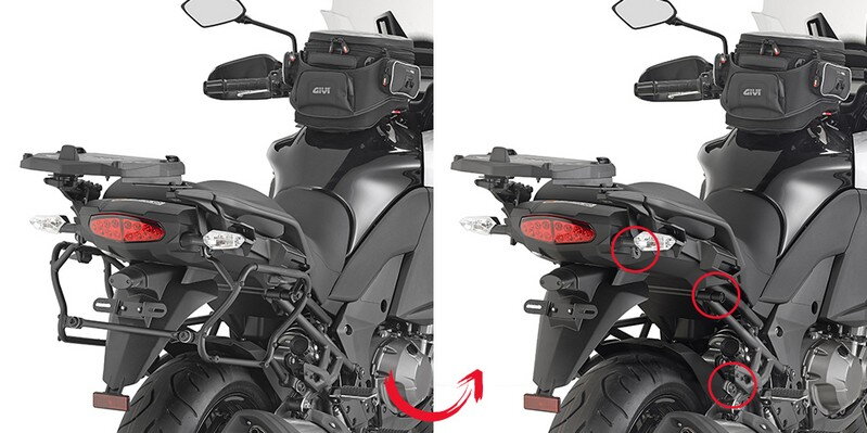 Držiak bočných kufrov GIVI pre KAWASAKI Versys 1000 PLXR4113 Držiak bočných kufrov GIVI pre KAWASAKI Versys 1000 PLXR4113