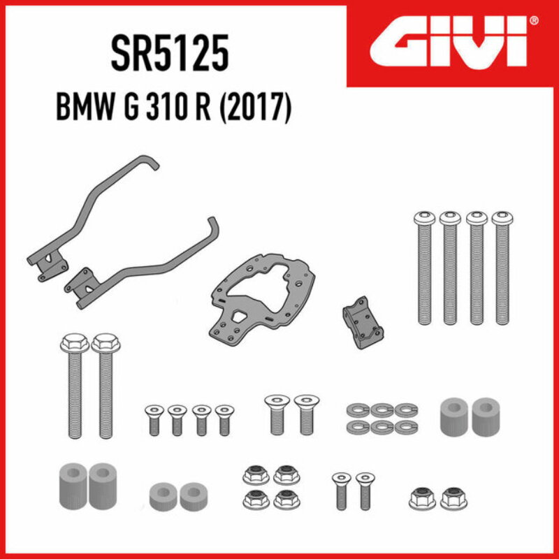 Nosič zadného kufra GIVI pre BMW G310R (2017) SR5125