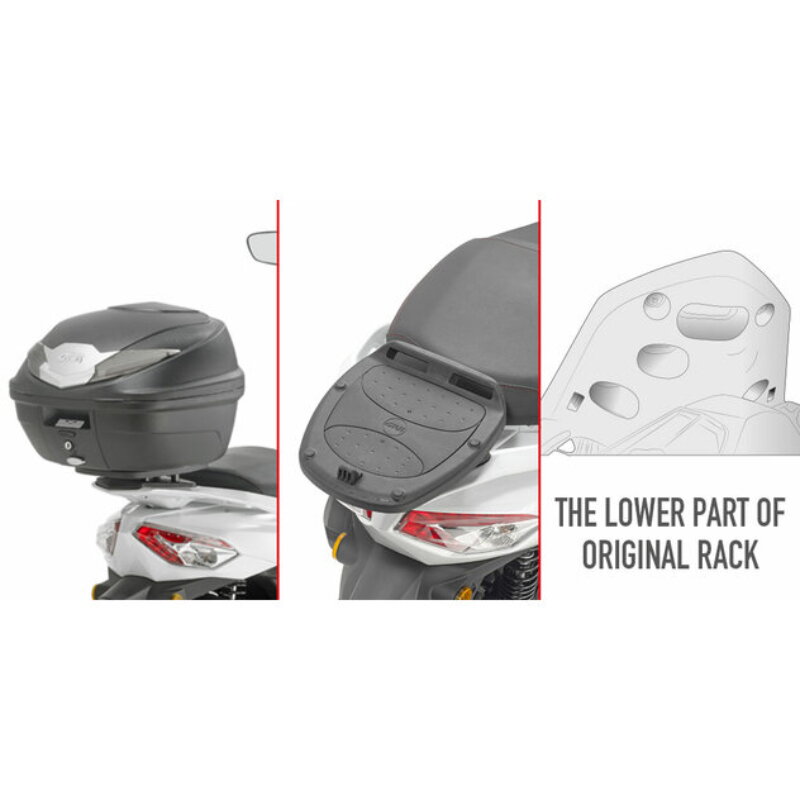 Nosič zadného kufra GIVI pre SYM HD 300 SR7059 Nosič zadného kufra GIVI pre SYM HD 300 SR7059