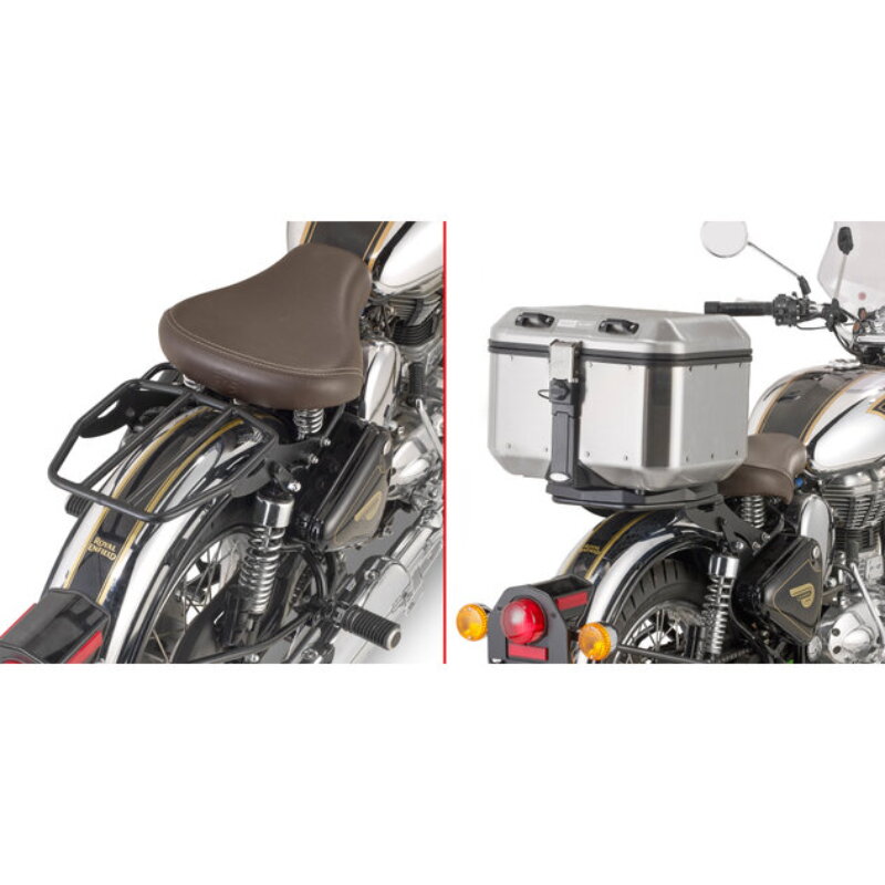 Nosič zadného kufra GIVI pre ROYAL ENFIELD CLASSIC 500 SR9052B Nosič zadného kufra GIVI pre ROYAL ENFIELD CLASSIC 500 SR9052B