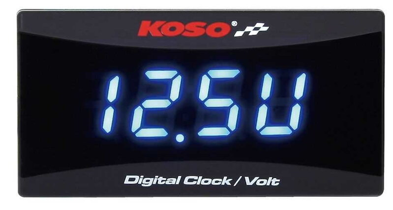 Hodinky a voltmeter KOSO Super Slim