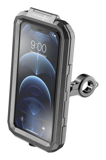 INTERPHONE Univerzálne vodeodolné puzdro na mobilné telefóny Armor Pro, úchyt na riadítka, max. 6,5", čierne INTERPHONE Univerzálne vodeodolné puzdro na mobilné telefóny Armor Pro, úchyt na riadítka, max. 6,5", čierne