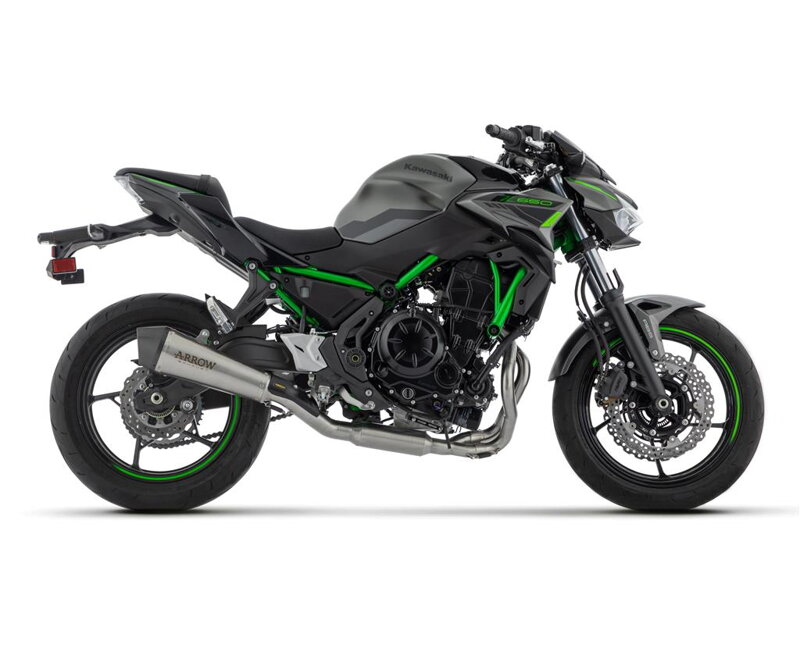 Výfuk ARROW so zvodmi, nerezový pre KAWASAKI Z650