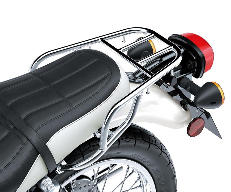 Zadný nosič batožiny KAWASAKI pre W230, Meguro S1 chrómový