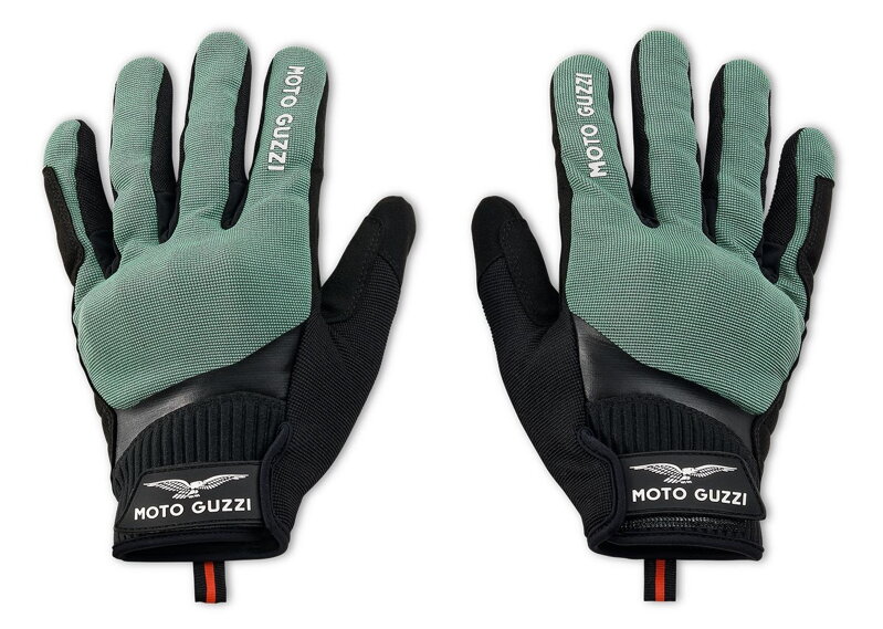 Rukavice MOTO GUZZI Touch čierno zelené