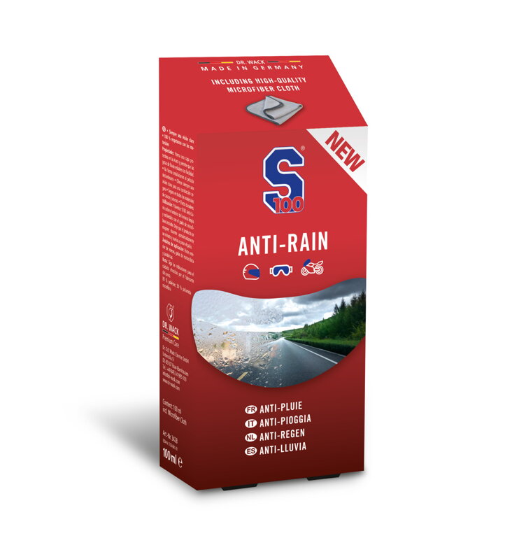 Tekuté stierače S100 Anti-Rain 100ml + utierka z mikrovlákna