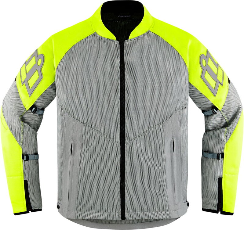 Bunda ICON Mesh AF sivo žltá fluo Bunda ICON Mesh AF sivo žltá fluo